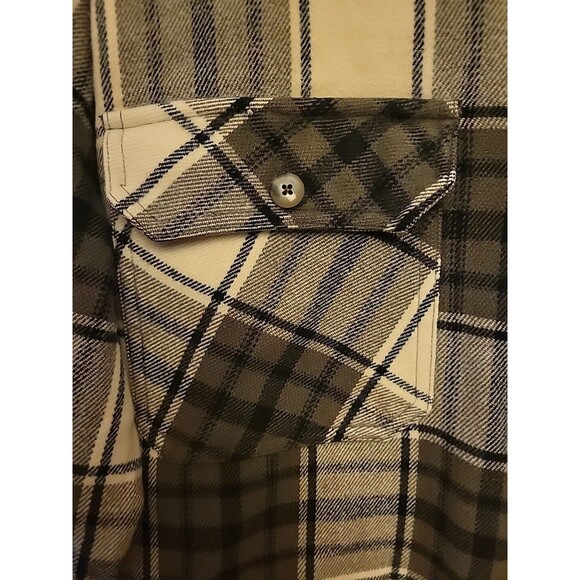 Industrial Rags Plaid FullZipper 2Pocket Size LARGE New Without Tags NotButtonUp - Picture 7 of 8